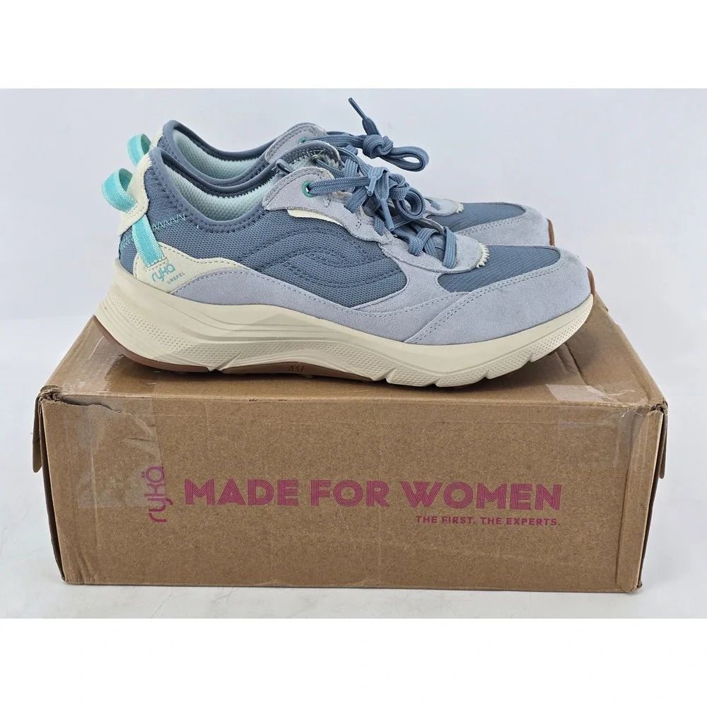 Ryka Upside TR Trail Running Shoes Womens 9.5W Citadel Blue J5719M1400 -VG‎